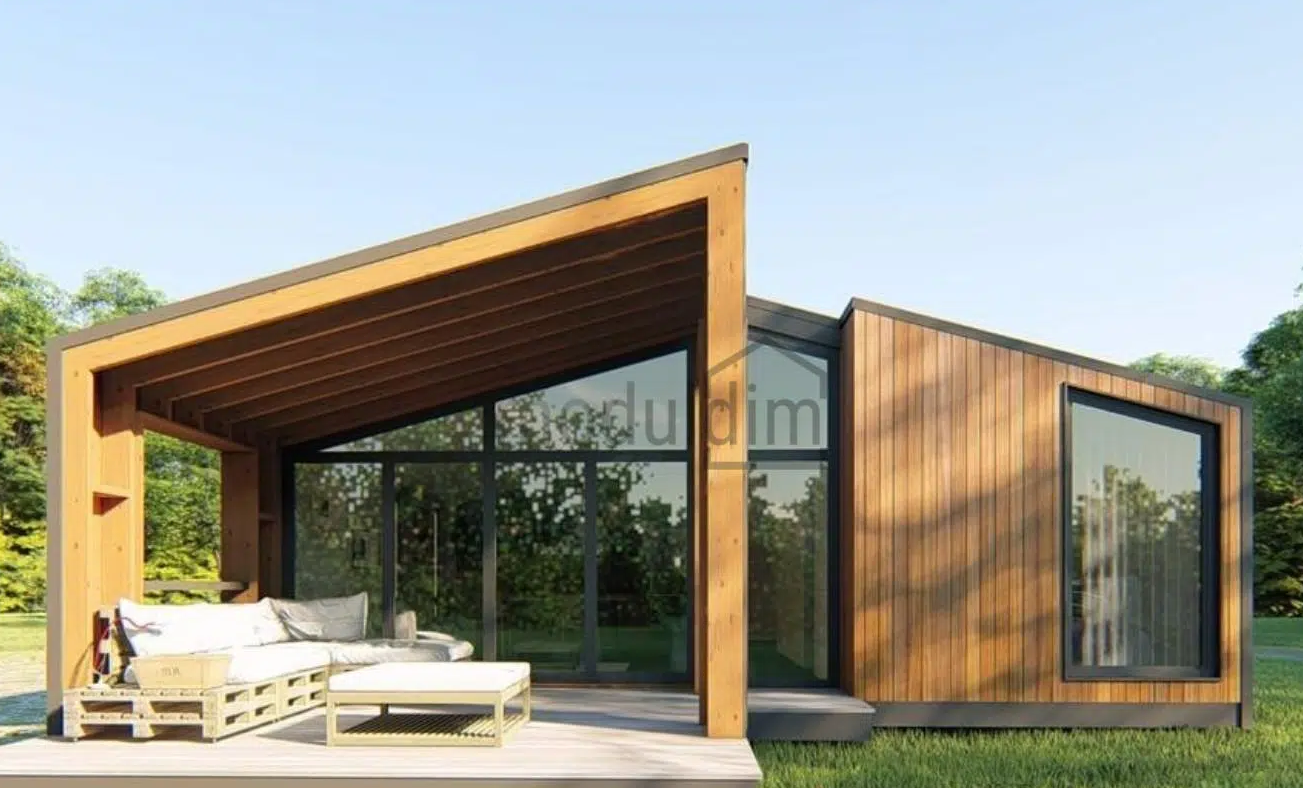 Модульний будинок FAMILY HOUSE PRO з подвір'ям